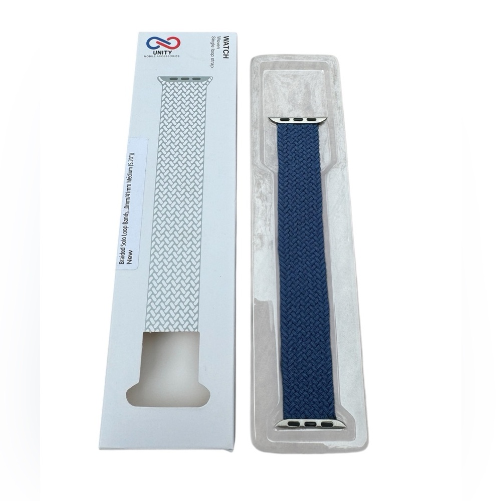 Apple Watch Style Band Navy Stretch size M NEW